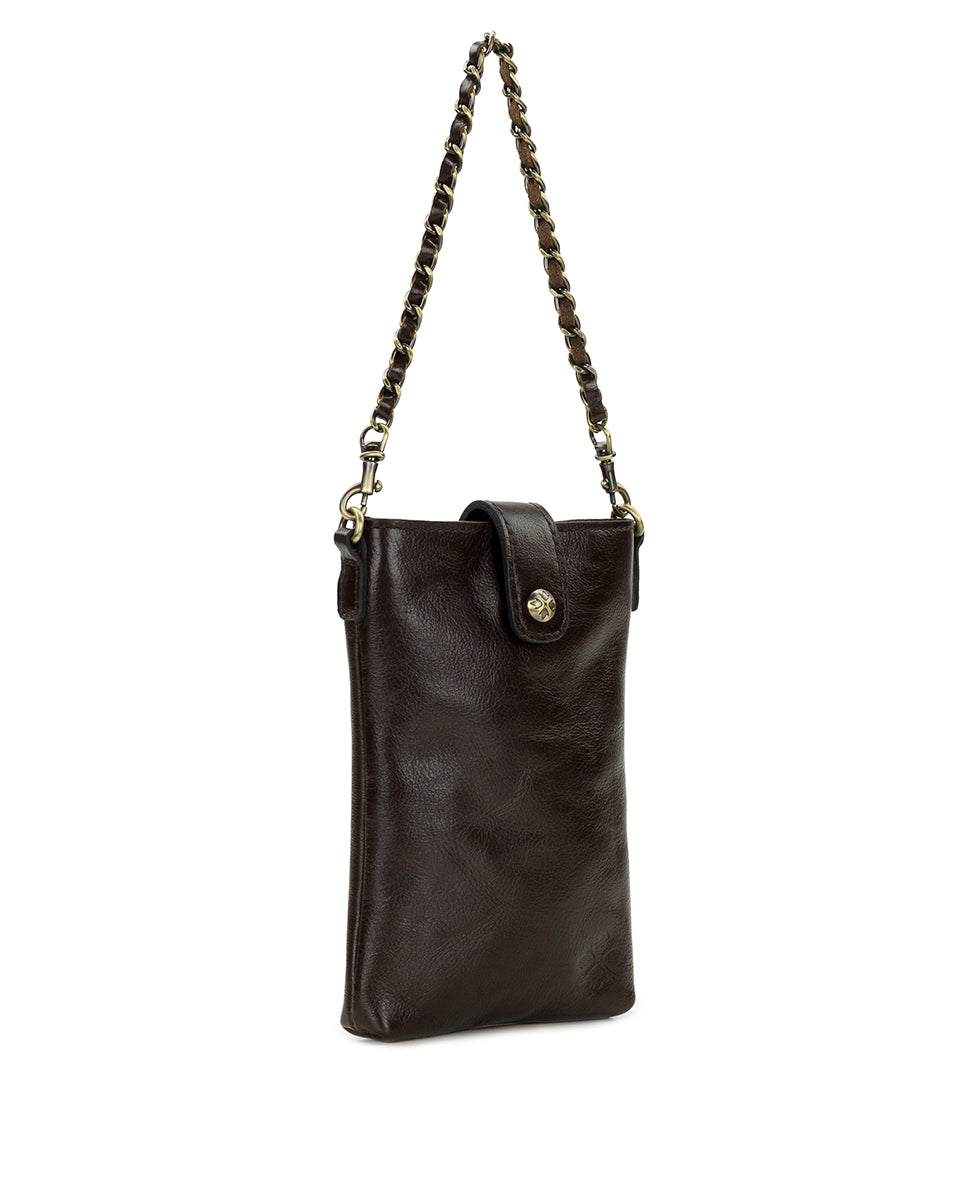 Female - Leontine Crossbody | Rugged Natural Grain | Chocolate - chocolate - by Patricia Nash - View 3 of 4