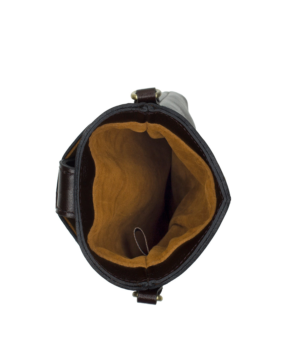 Female - Leontine Crossbody | Rugged Natural Grain | Chocolate - chocolate - by Patricia Nash - View 4 of 4
