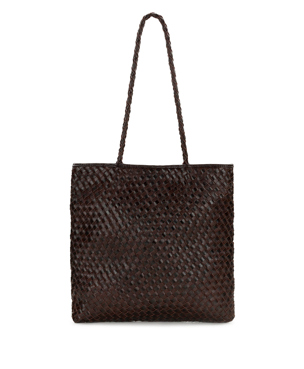 Female - Valence Tote - Hand Stained Woven - cognac - by Patricia Nash - View 8 of 13