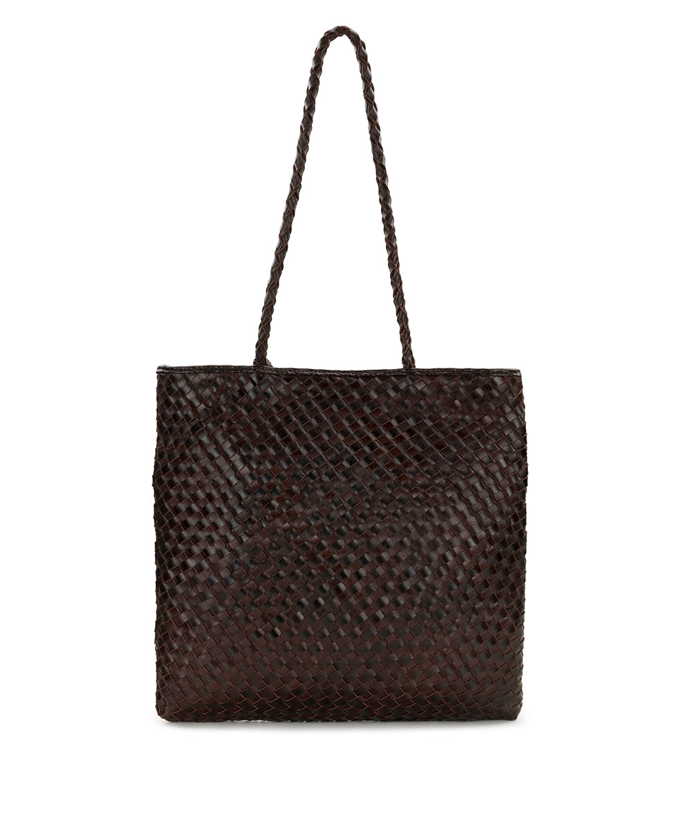 Female - Valence Tote - Hand Stained Woven - cognac - by Patricia Nash - View 9 of 13