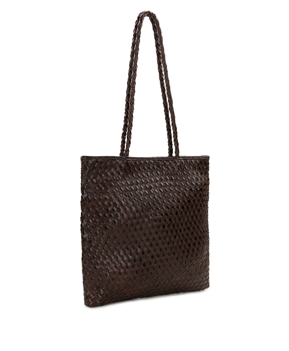 Female - Valence Tote - Hand Stained Woven - cognac - by Patricia Nash - View 10 of 13