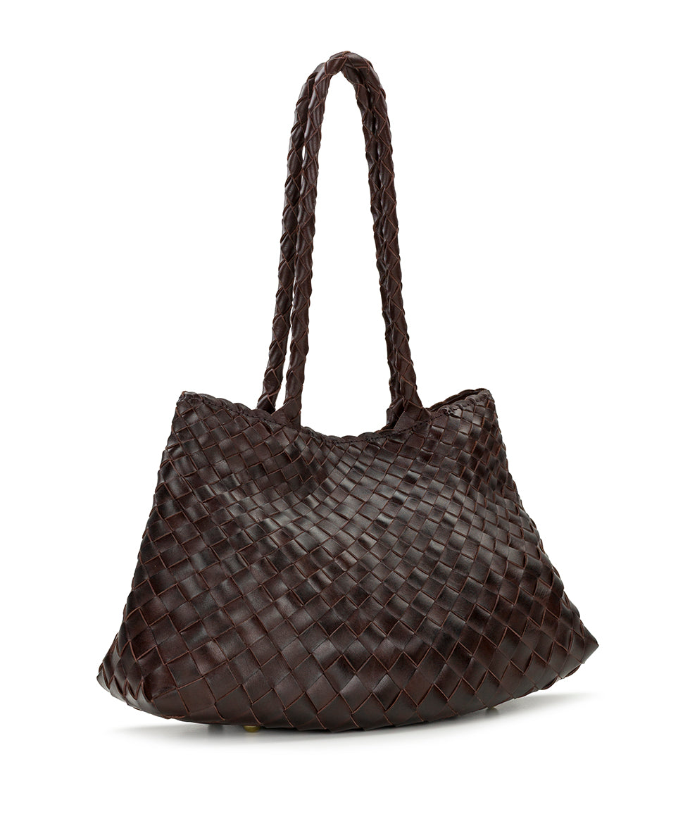 Female - Violaine Satchel - Hand Stained Woven - cognac - by Patricia Nash - View 3 of 19