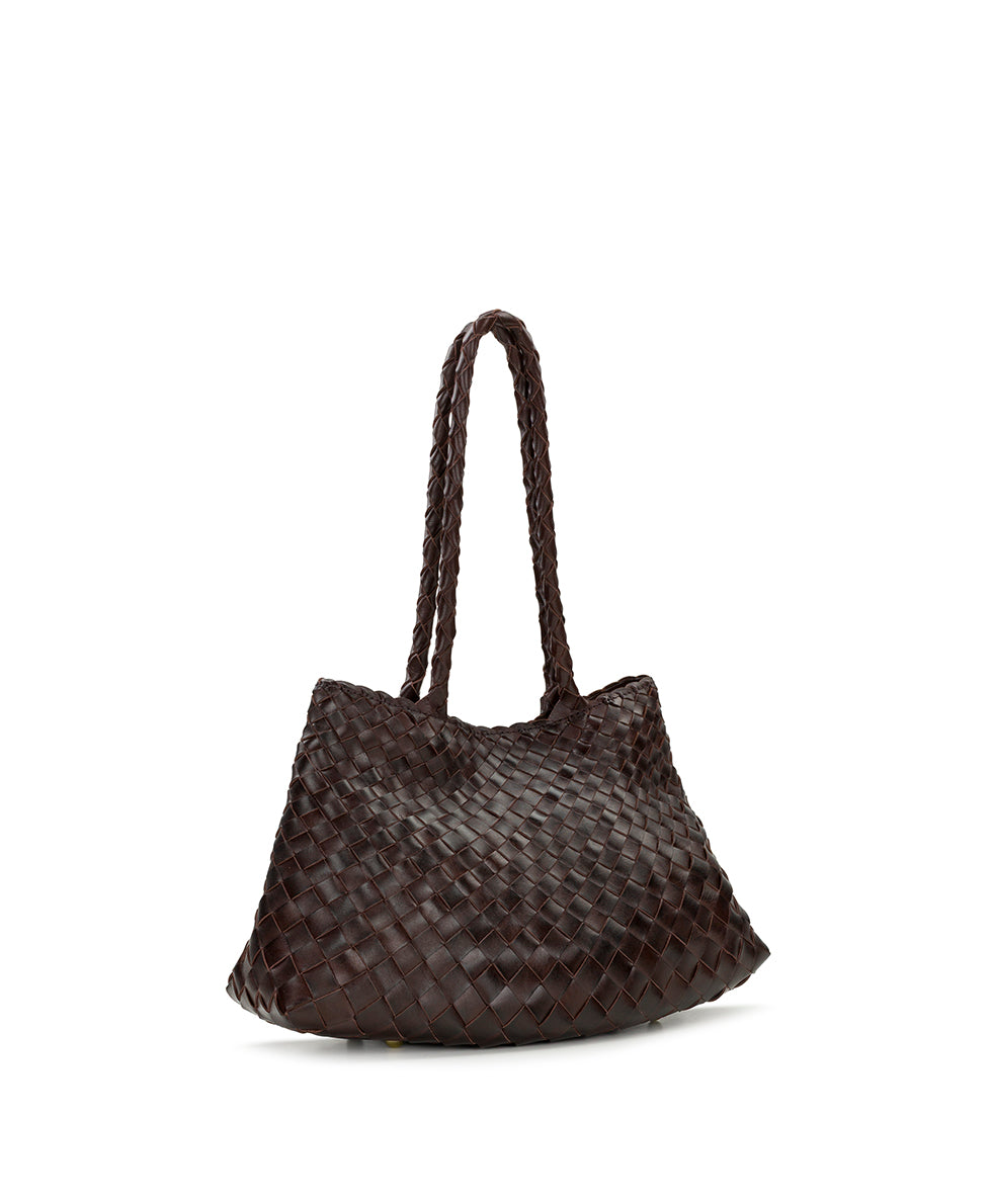 Female - Violaine Satchel - Hand Stained Woven - cognac - by Patricia Nash - View 3 of 19