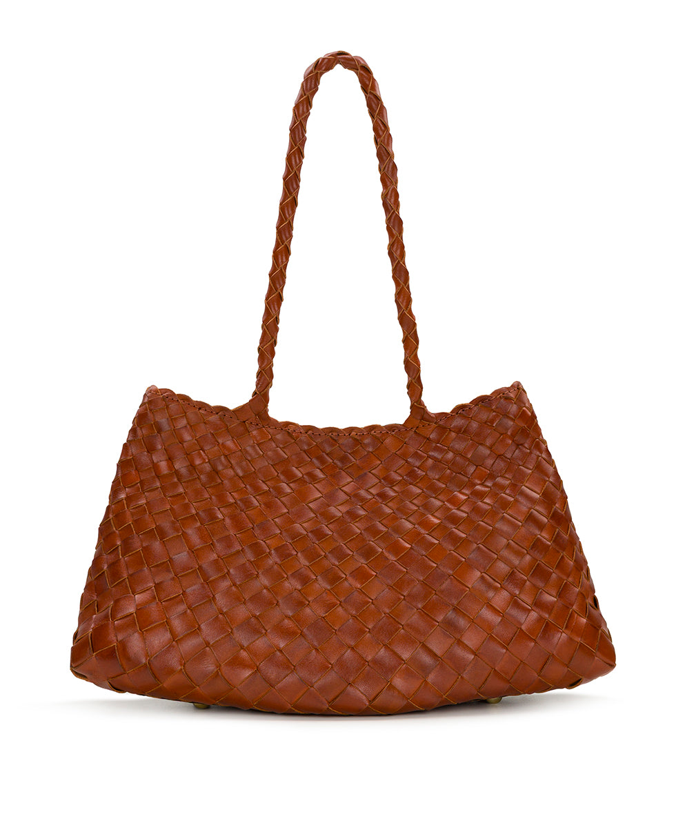 Female - Violaine Satchel - Hand Stained Woven - cognac - by Patricia Nash - View 11 of 19