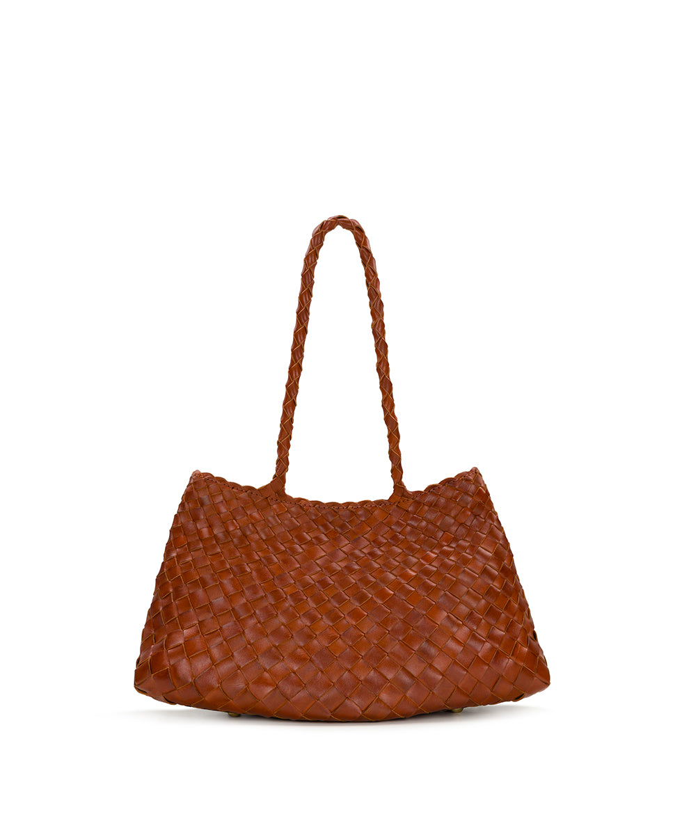 Female - Violaine Satchel - Hand Stained Woven - cognac - by Patricia Nash - View 11 of 19