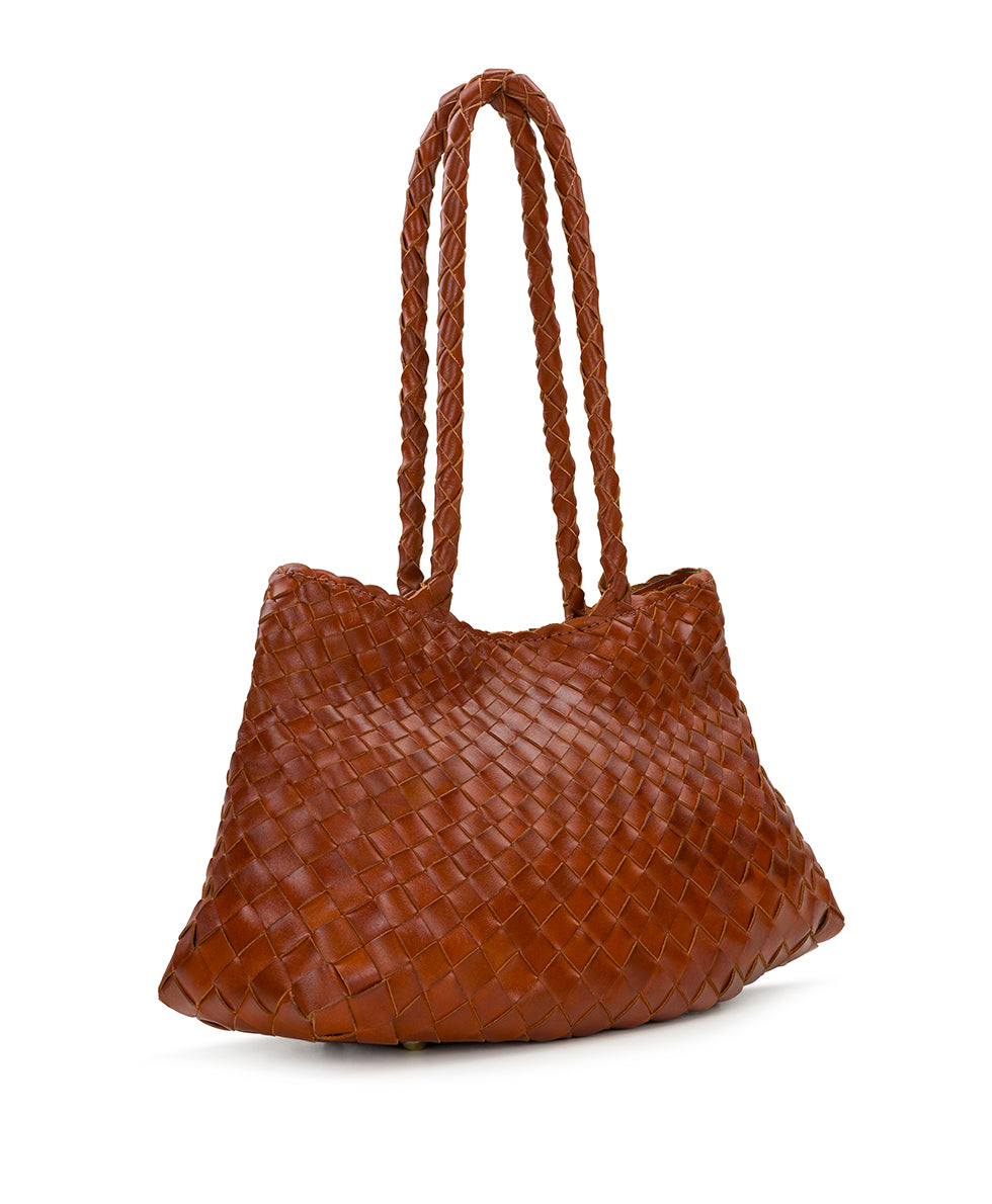 Female - Violaine Satchel - Hand Stained Woven - cognac - by Patricia Nash - View 12 of 19