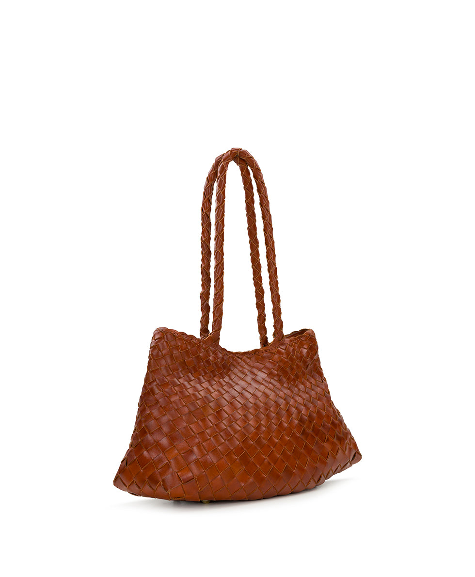 Female - Violaine Satchel - Hand Stained Woven - cognac - by Patricia Nash - View 12 of 19