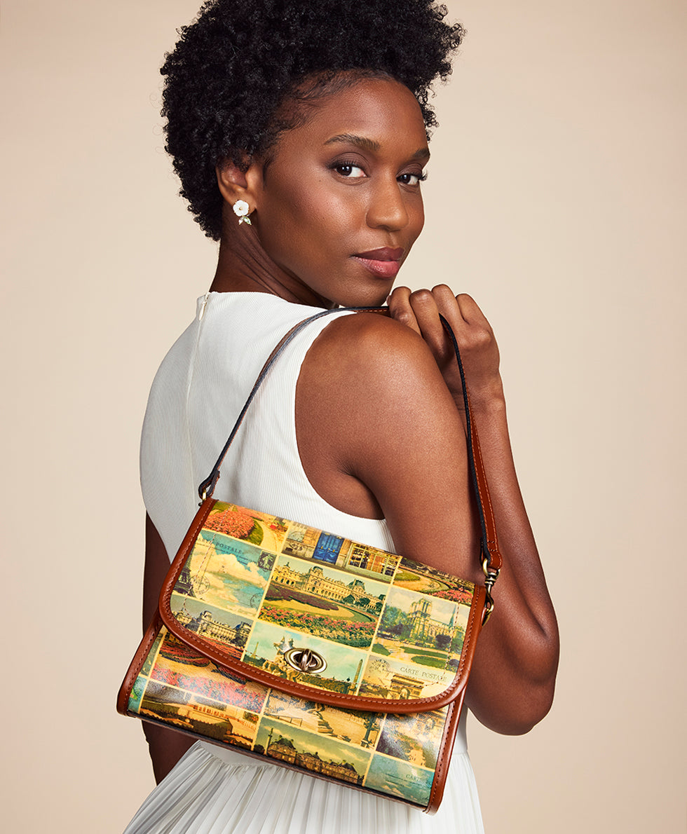 Female - Ariane Top Handle Crossbody - Postcards From Paris - postcards from paris - by Patricia Nash - View 7 of 7