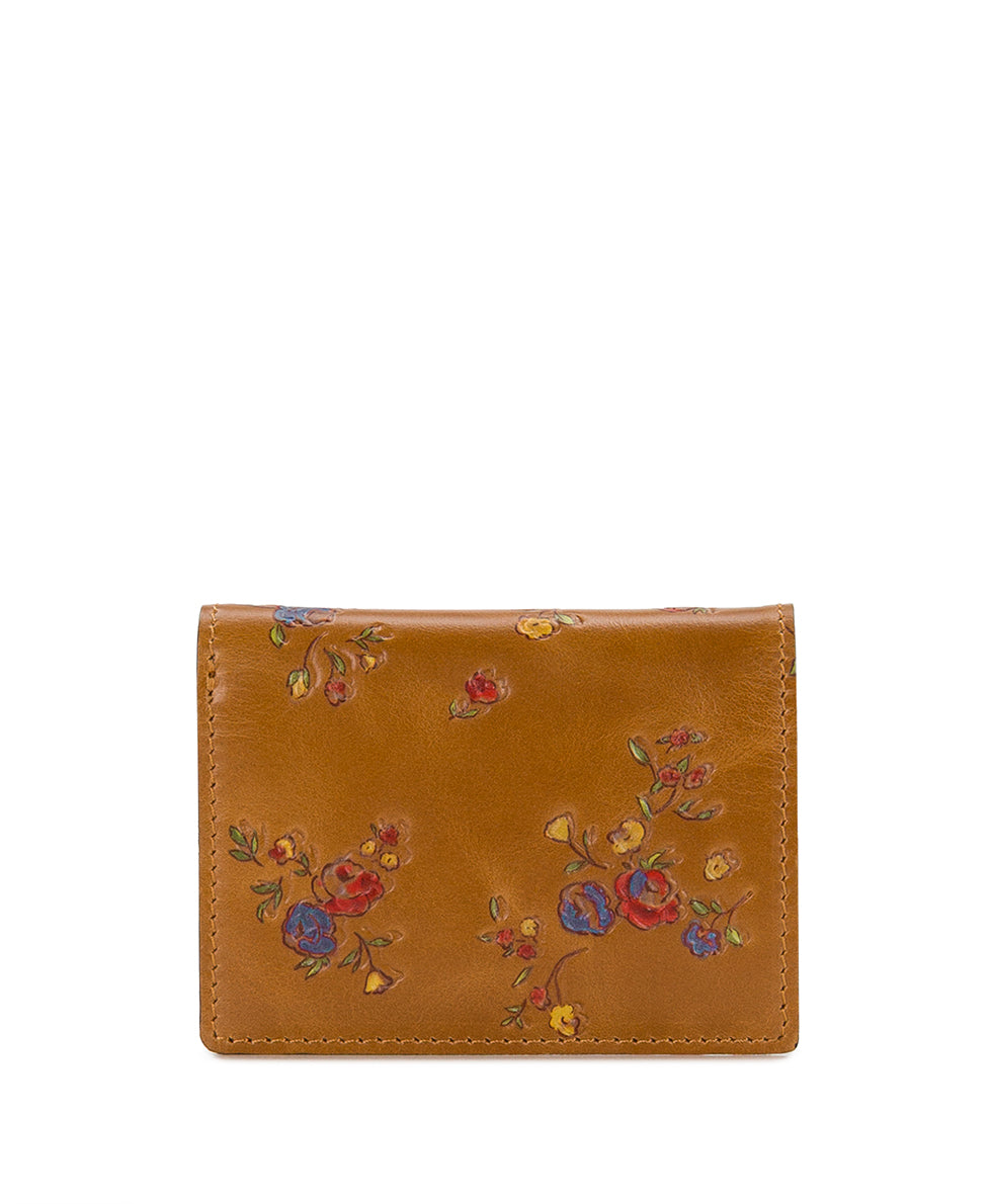 Female - Annecy Wallet - Fleur de Jardin Embossed - light tan - by Patricia Nash - View 1 of 7