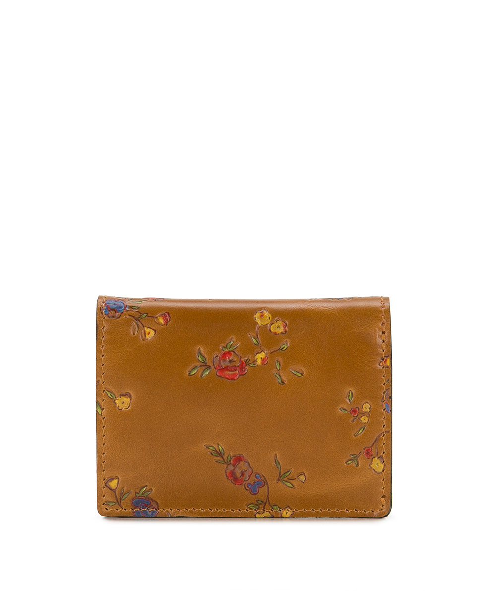 Female - Annecy Wallet - Fleur de Jardin Embossed - light tan - by Patricia Nash - View 2 of 7