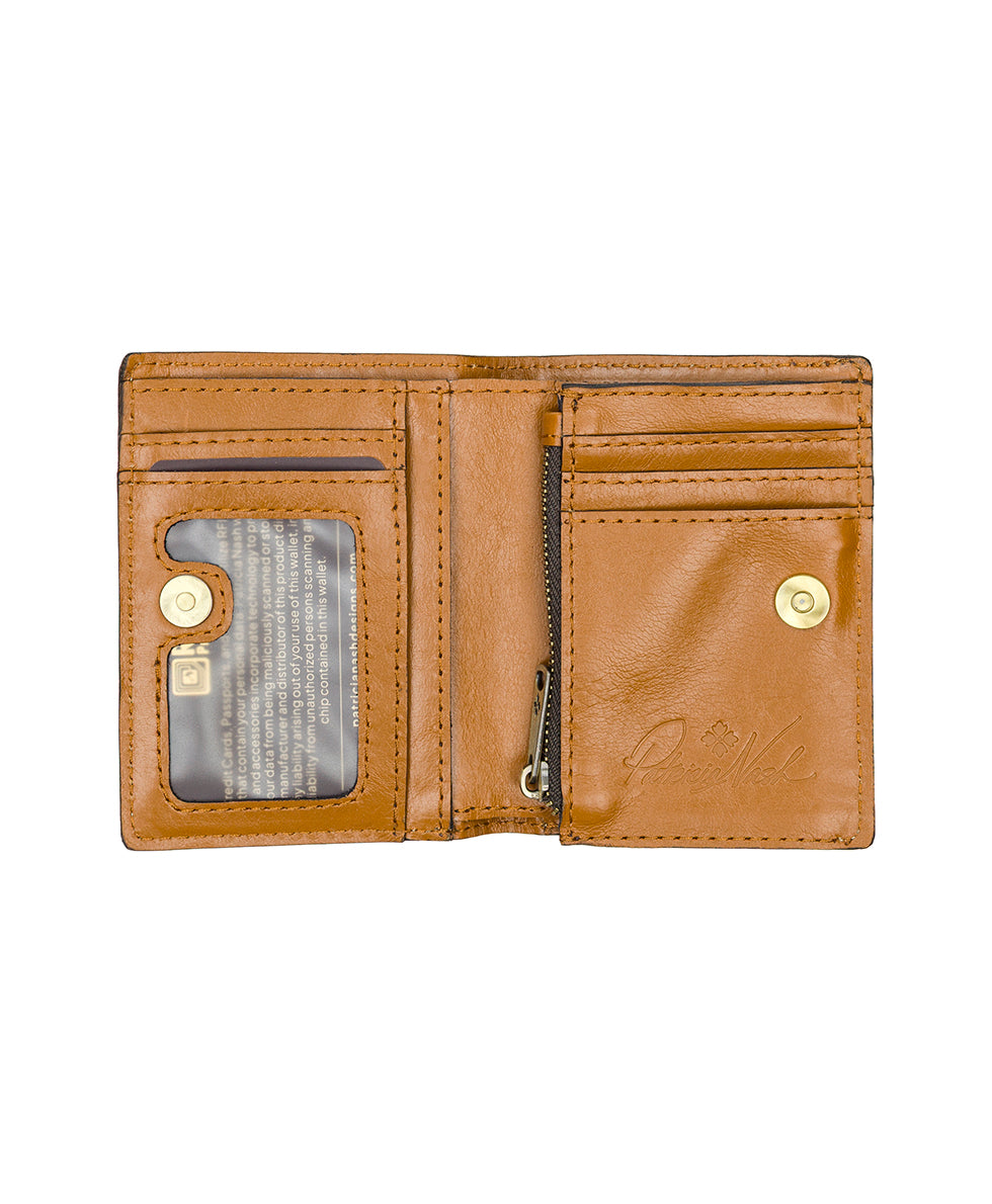 Female - Annecy Wallet - Fleur de Jardin Embossed - light tan - by Patricia Nash - View 3 of 7