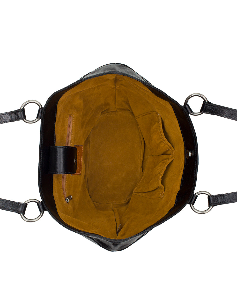 Female - Meudon Tote - Rugged Natural Grain - black - by Patricia Nash - View 4 of 4
