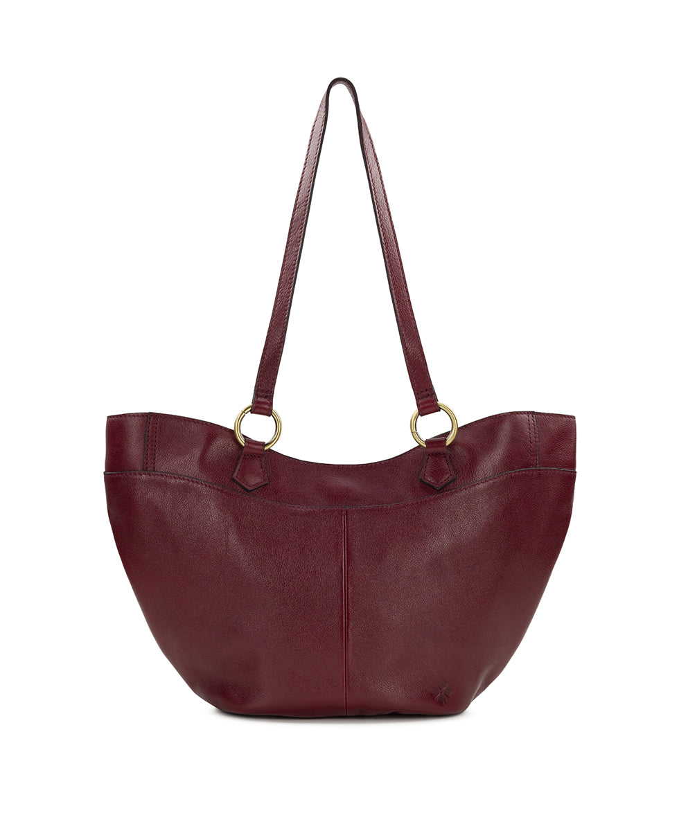 Female - Meudon Satchel | Rugged Natural Grain | Oxblood - oxblood - by Patricia Nash - View 1 of 4