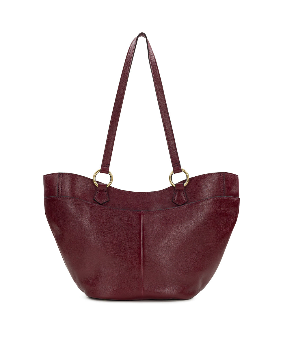 Female - Meudon Satchel | Rugged Natural Grain | Oxblood - oxblood - by Patricia Nash - View 2 of 4