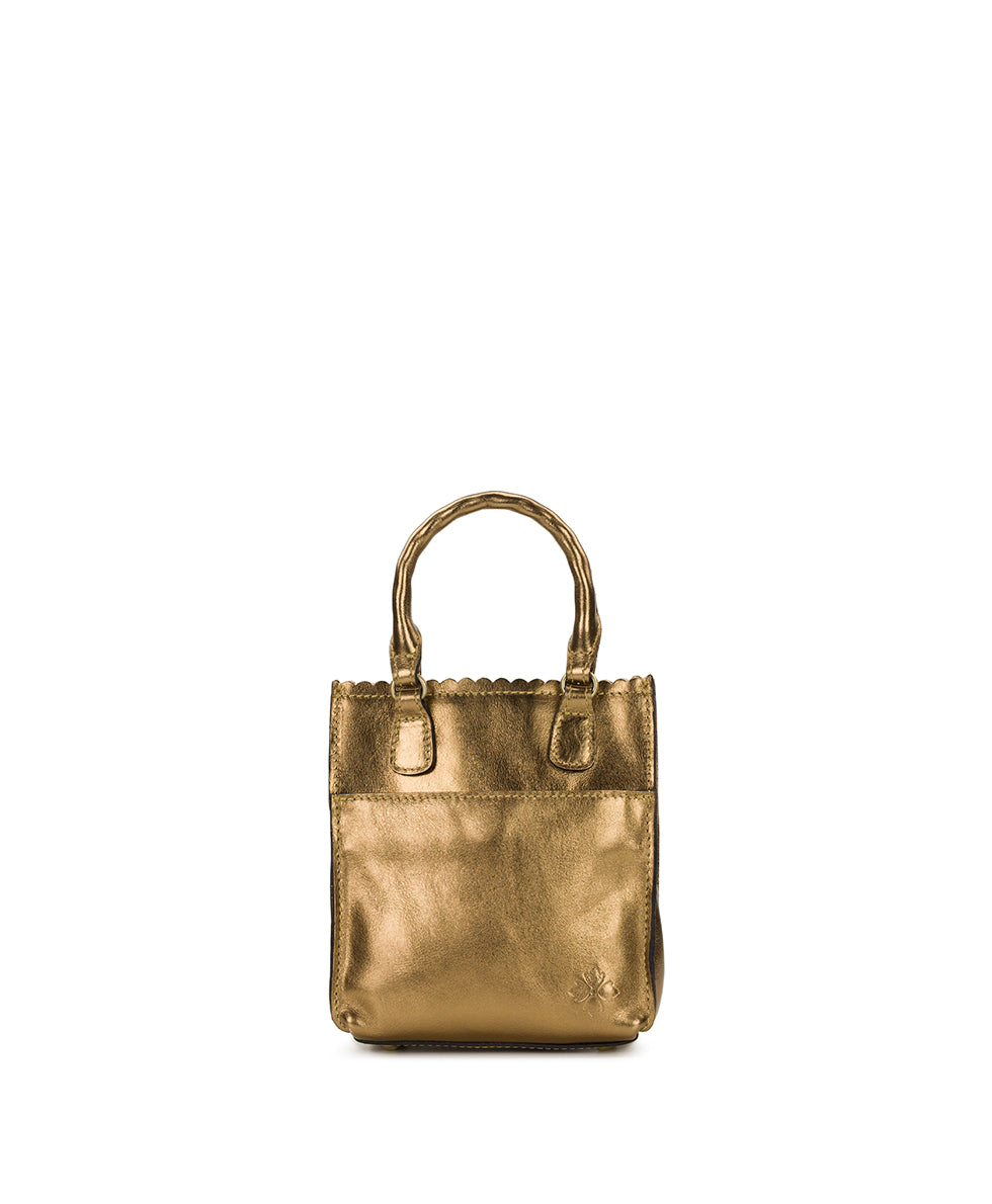 Female - Noella Tote | Cavo Tooled Applique | Antique Broonze - antique bronze - by Patricia Nash - View 3 of 7