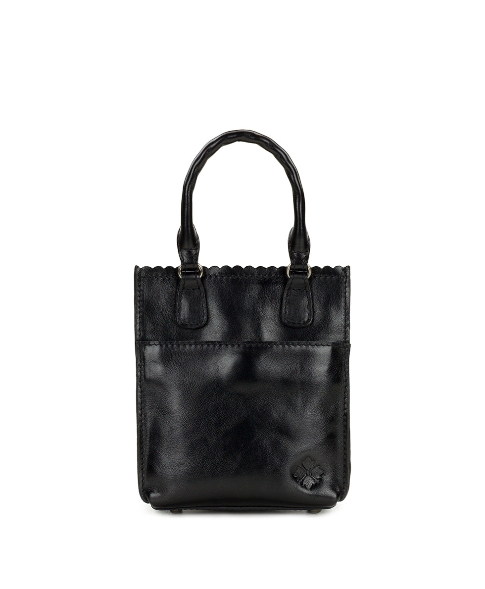 Female - Noella Tote Crossbody  | Cavo Tooled Applique | Distressed Black - distressed black - by Patricia Nash - View 2 of 4