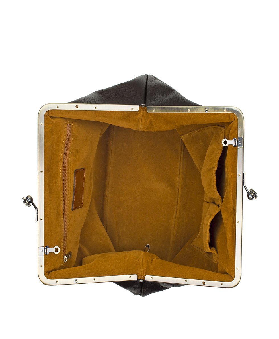 Female - Vivienne Frame | Rugged Natural Grain | Chocolate - chocolate - by Patricia Nash - View 5 of 6