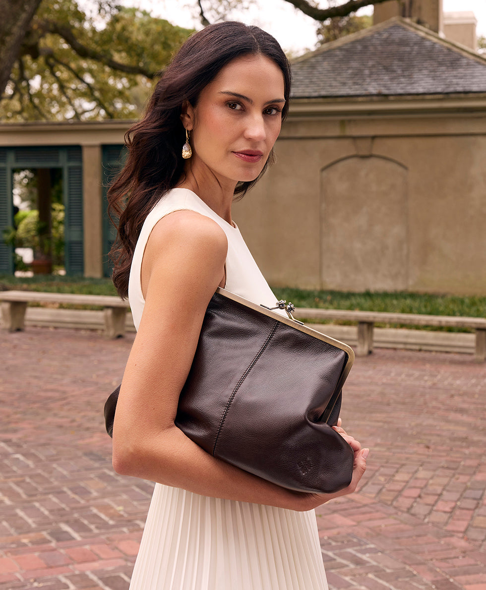 Female - Vivienne Frame | Rugged Natural Grain | Chocolate - chocolate - by Patricia Nash - View 6 of 6