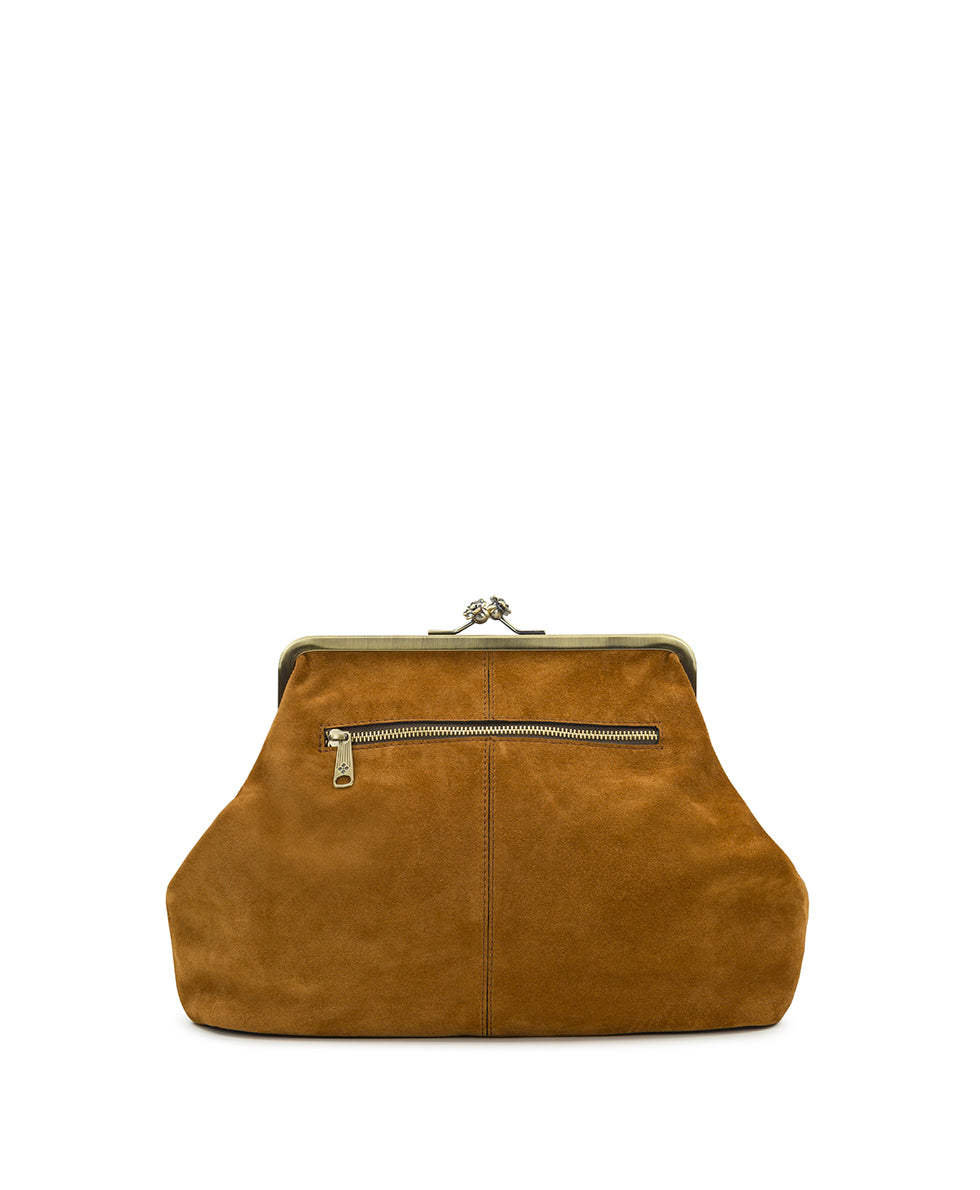 Female - Vivienne Frame | Suede Leather | Cognac - cognac - by Patricia Nash - View 3 of 9