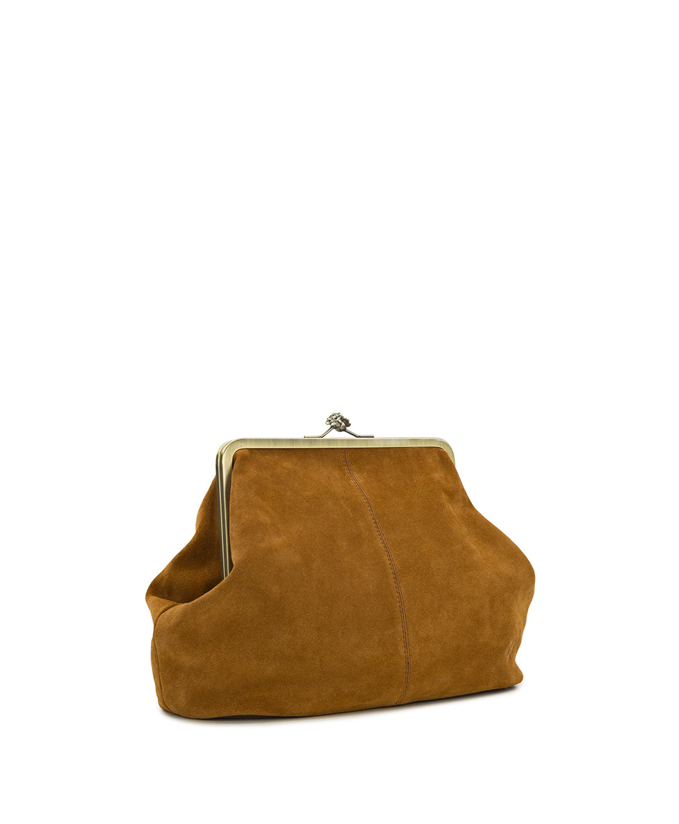 Female - Vivienne Frame | Suede Leather | Cognac - cognac - by Patricia Nash - View 4 of 9