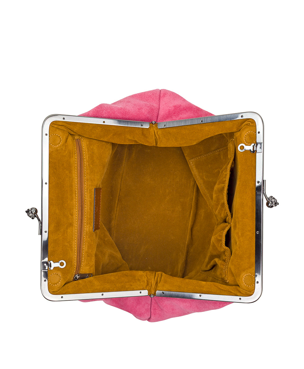 Female - Vivienne Frame | Suede Leather | Petal Pink - petal pink - by Patricia Nash - View 4 of 4