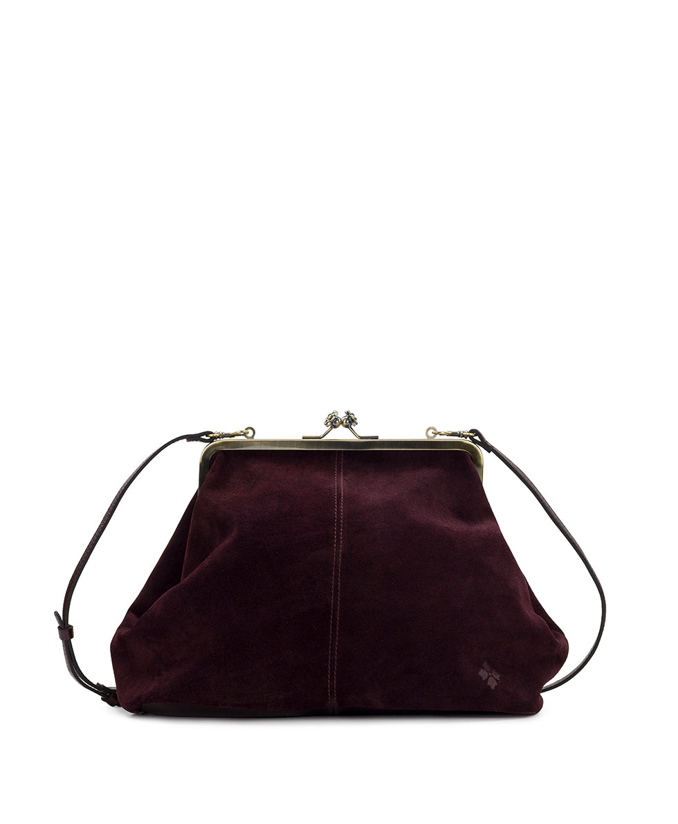 Female - Vivienne Frame| Suede Leather | Plum - leopard - by Patricia Nash - View 1 of 4