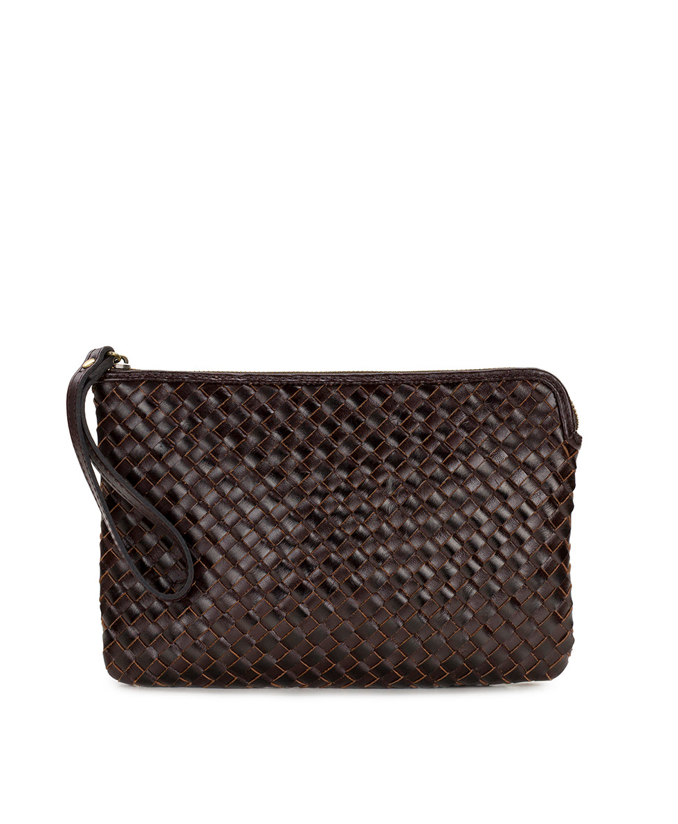 Female - Leisha Wristlet - Hand Stained Woven - cognac - by Patricia Nash - View 2 of 10