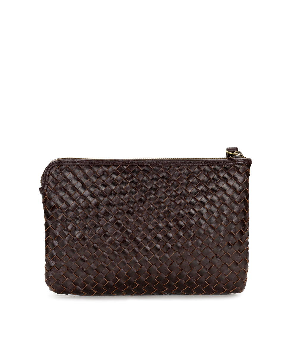 Female - Leisha Wristlet - Hand Stained Woven - cognac - by Patricia Nash - View 3 of 10