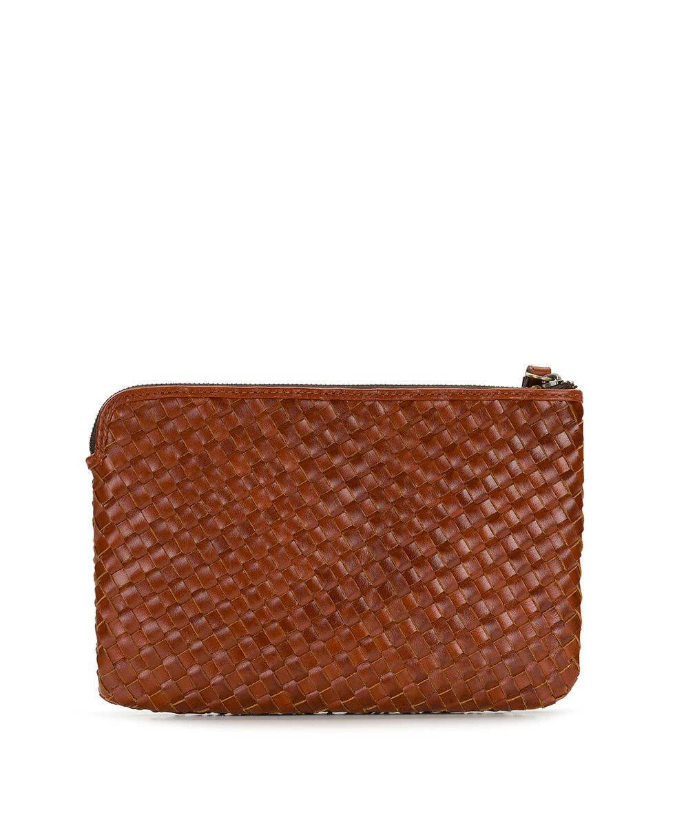 Leisha Wristlet - Hand Stained Woven – Patricia Nash