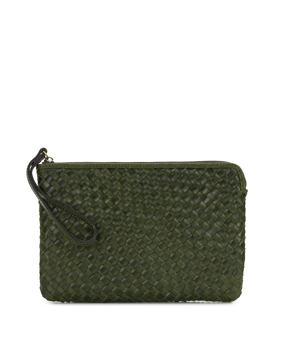 Female - Leisha Wristlet - Hand Stained Woven - cognac - by Patricia Nash - View 12 of 18