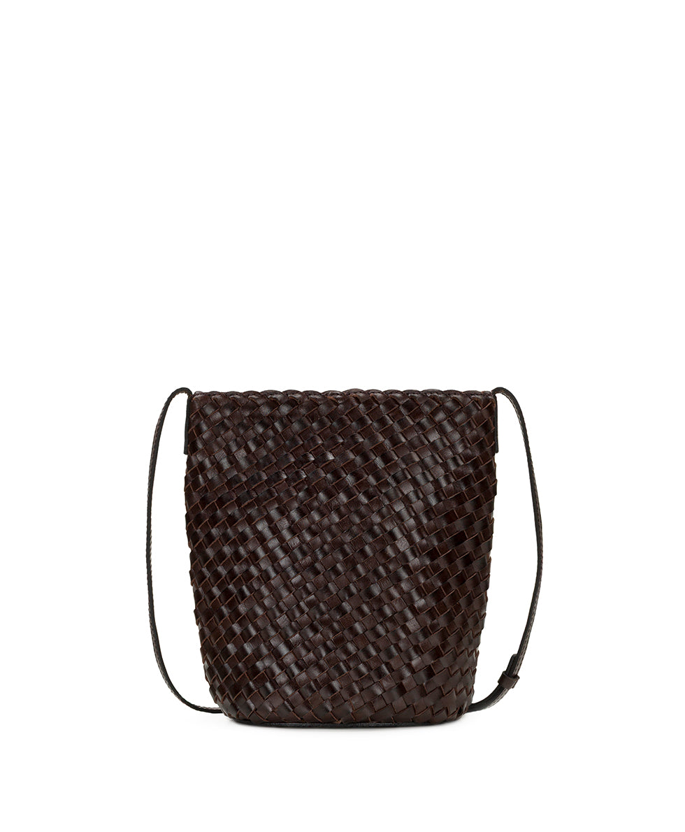 Female - Darcy Crossbody - Hand Stained Woven - cognac - by Patricia Nash - View 2 of 17