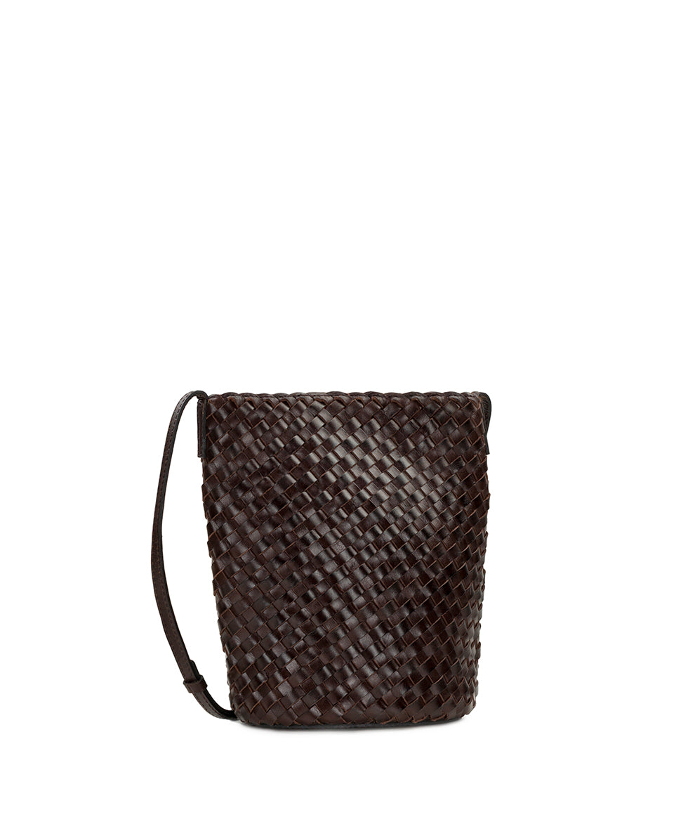 Female - Darcy Crossbody - Hand Stained Woven - cognac - by Patricia Nash - View 3 of 17