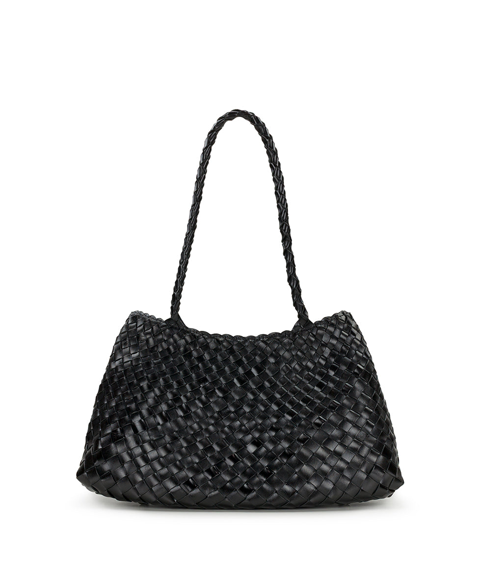 Female - Cheri Satchel | Hand Stained Woven | Black - black - by Patricia Nash - View 1 of 4