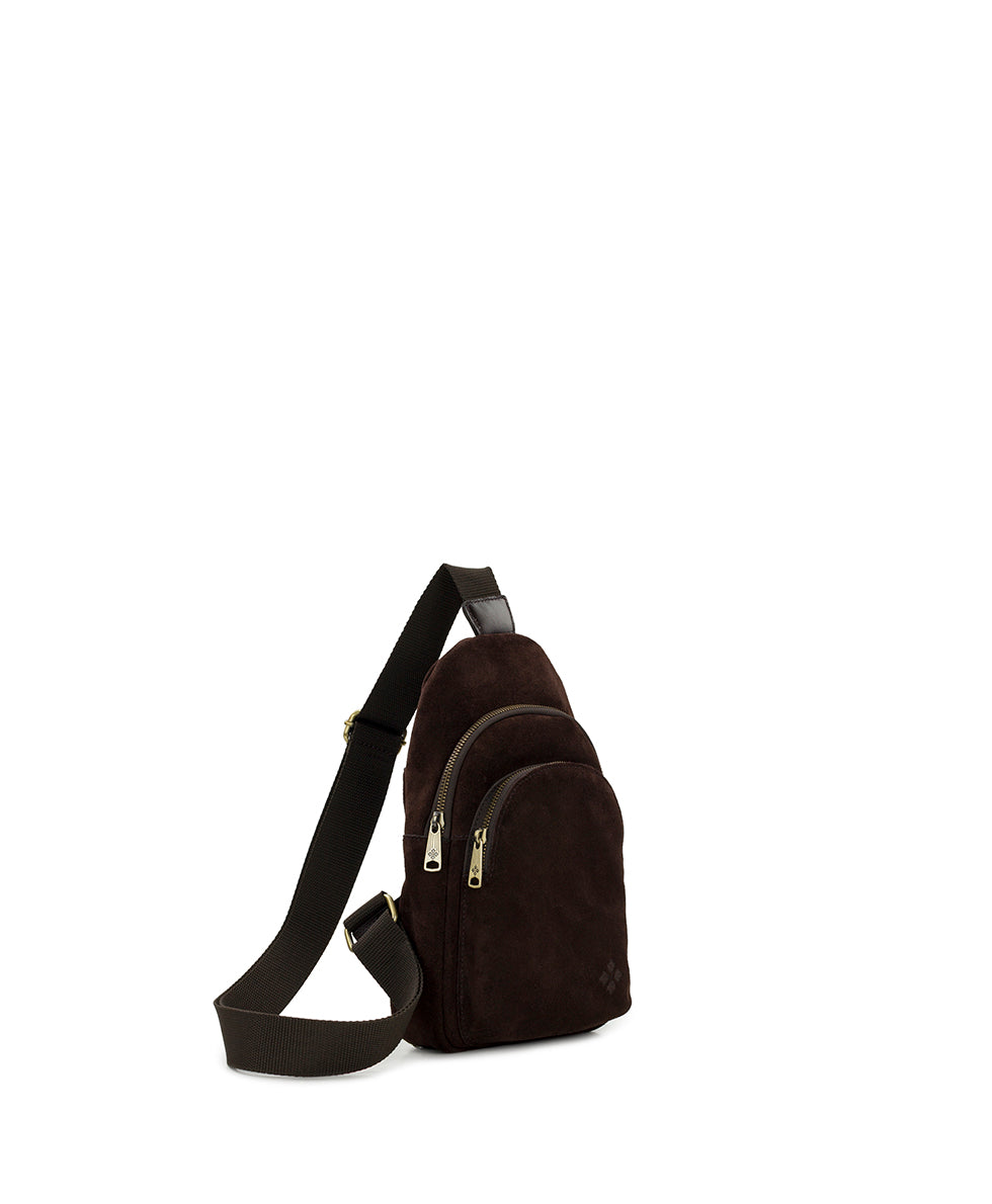 Female - Melle Sling | Suede Leather | Chocolate - chocolate - by Patricia Nash - View 3 of 6