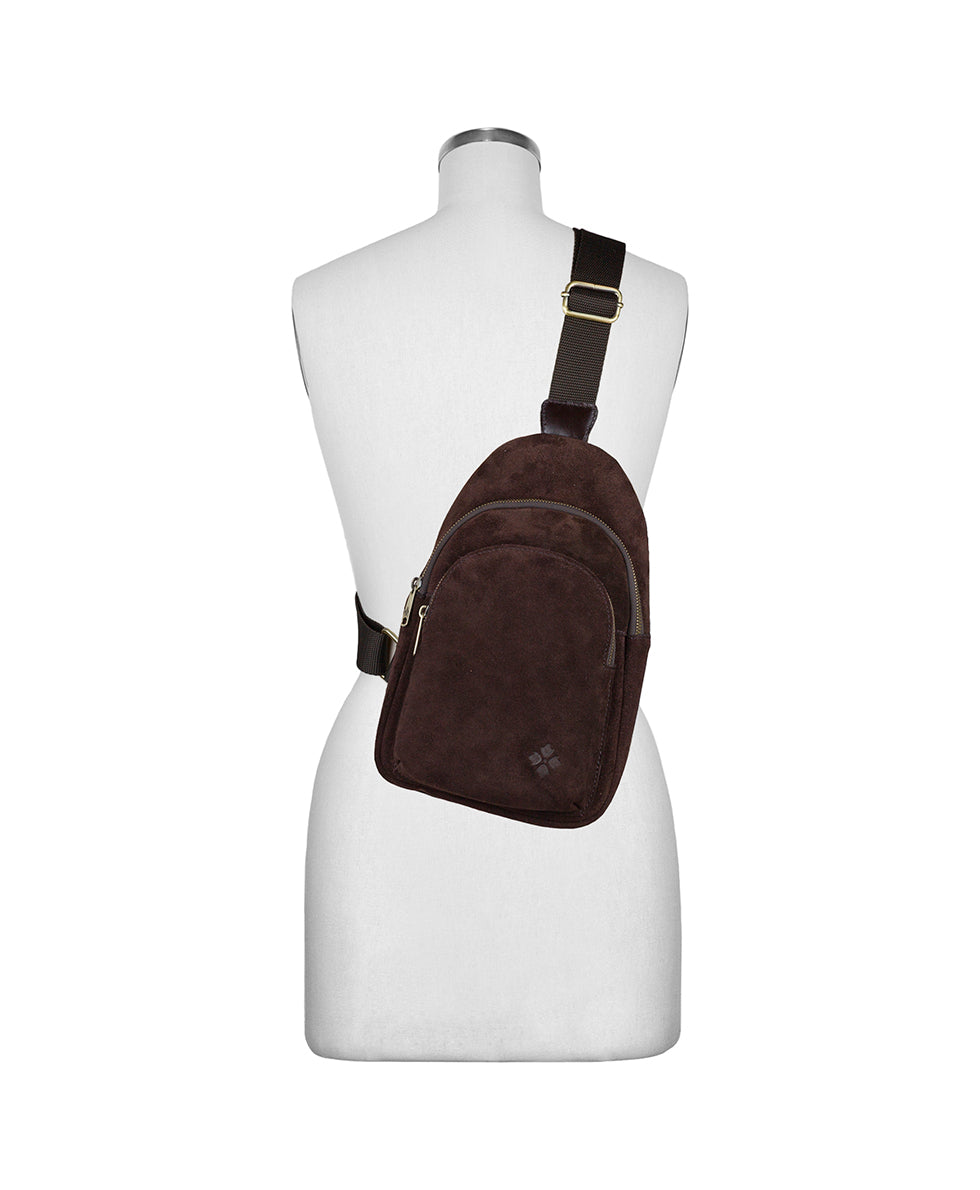 Female - Melle Sling | Suede Leather | Chocolate - chocolate - by Patricia Nash - View 6 of 6