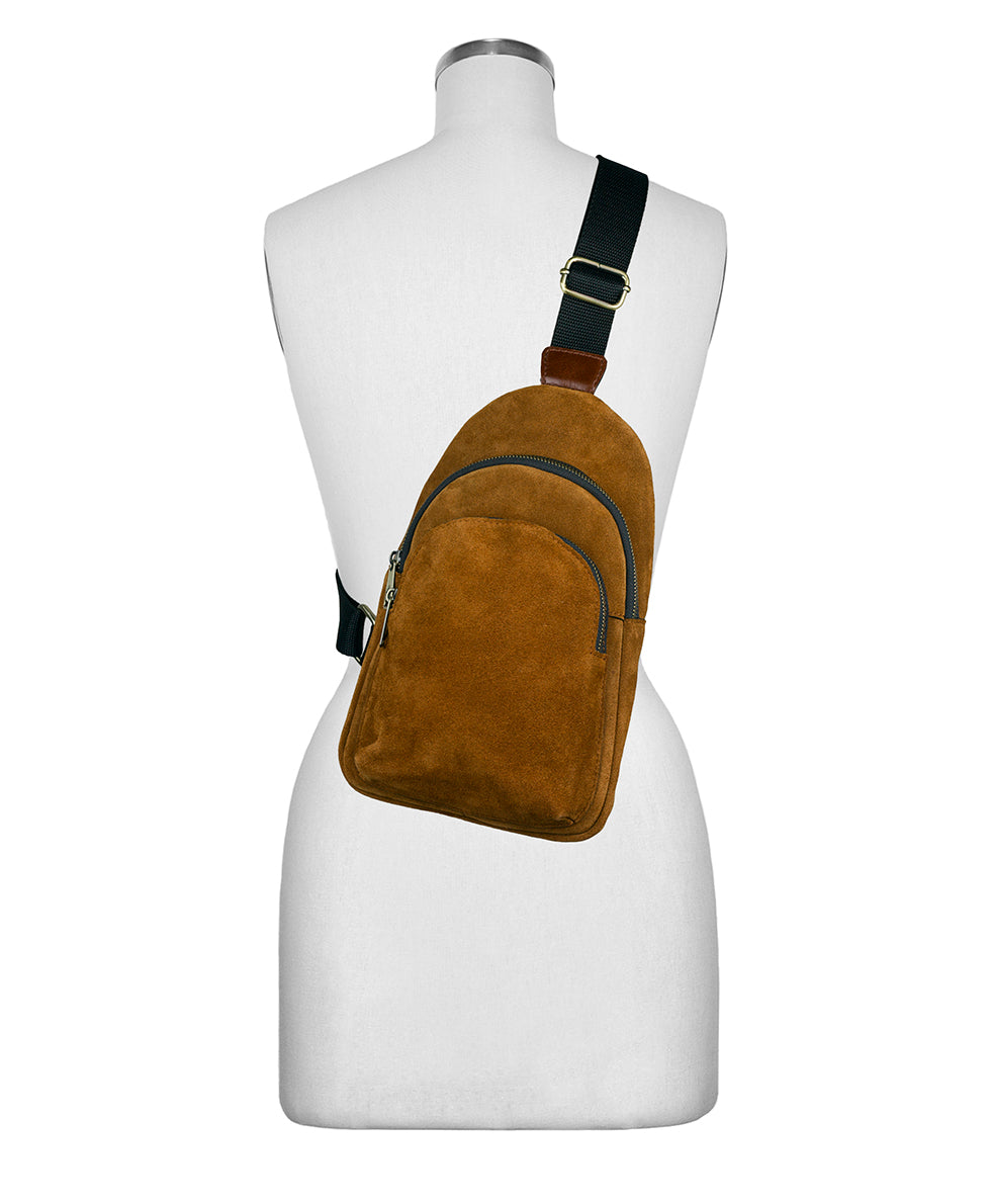Female - Melle Sling | Suede Leather | Cognac - cognac - by Patricia Nash - View 6 of 6