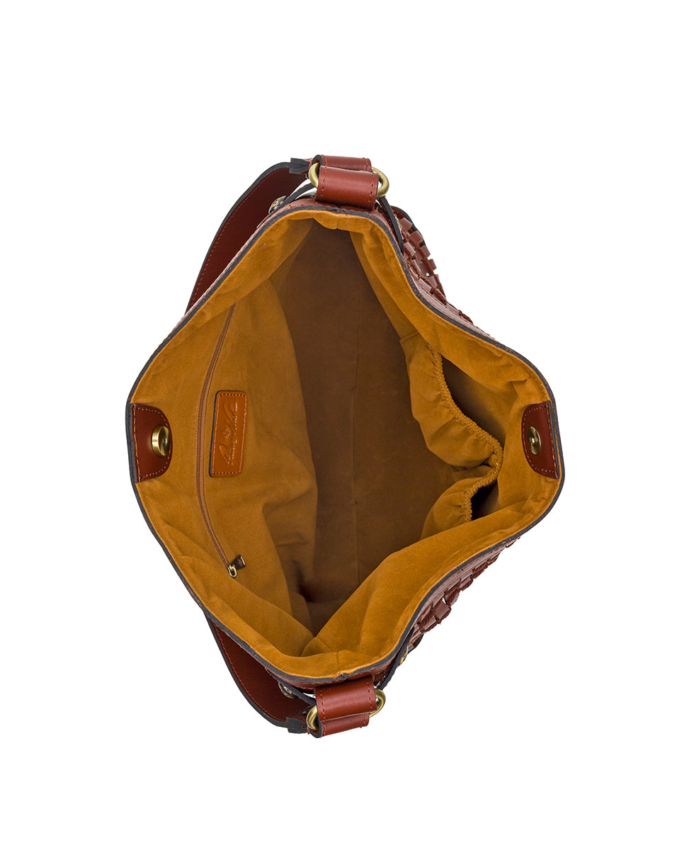 Lyana Slouchy Shoulder Bag - Specialty Woven Leather – Patricia Nash