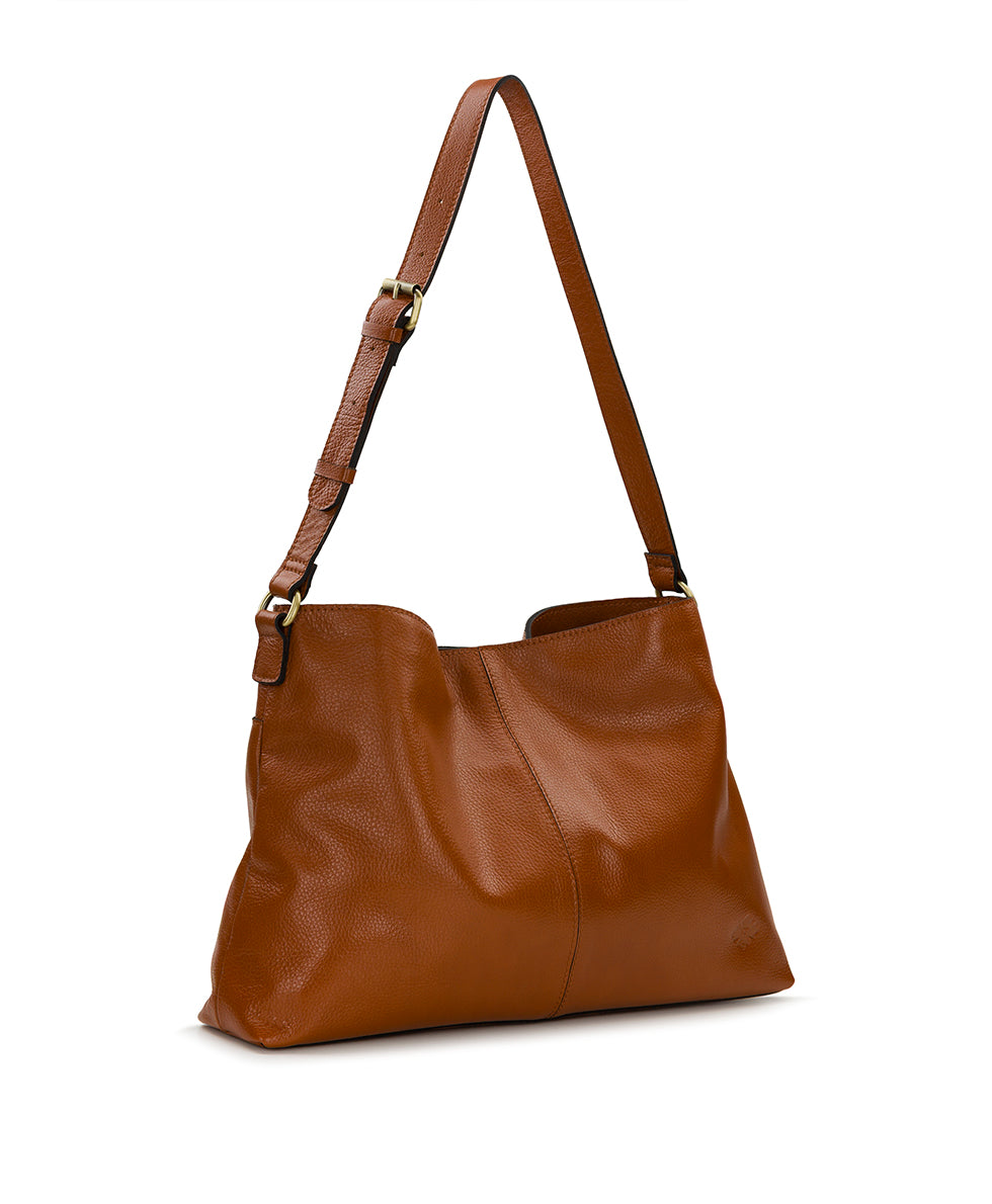 Female - Liora Slouchy Tote - Rugged Natural Grain - black - by Patricia Nash - View 15 of 23