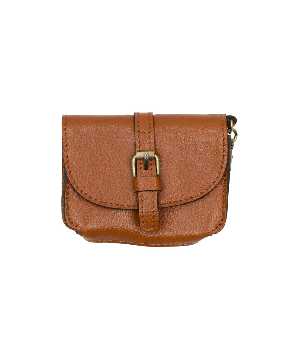 Female - Liora Slouchy Tote with Mini Torri - Suede Leather - cognac - by Patricia Nash - View 8 of 10