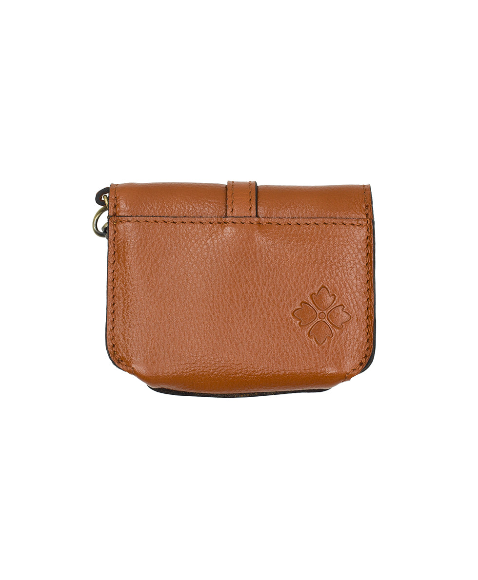 Female - Liora Slouchy Tote with Mini Torri - Suede Leather - cognac - by Patricia Nash - View 9 of 10