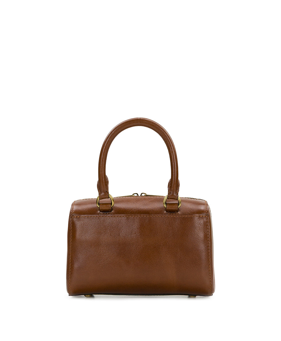 Female - Rodez Satchel with Scarf - Vintage Distressed - cognac - by Patricia Nash - View 2 of 13