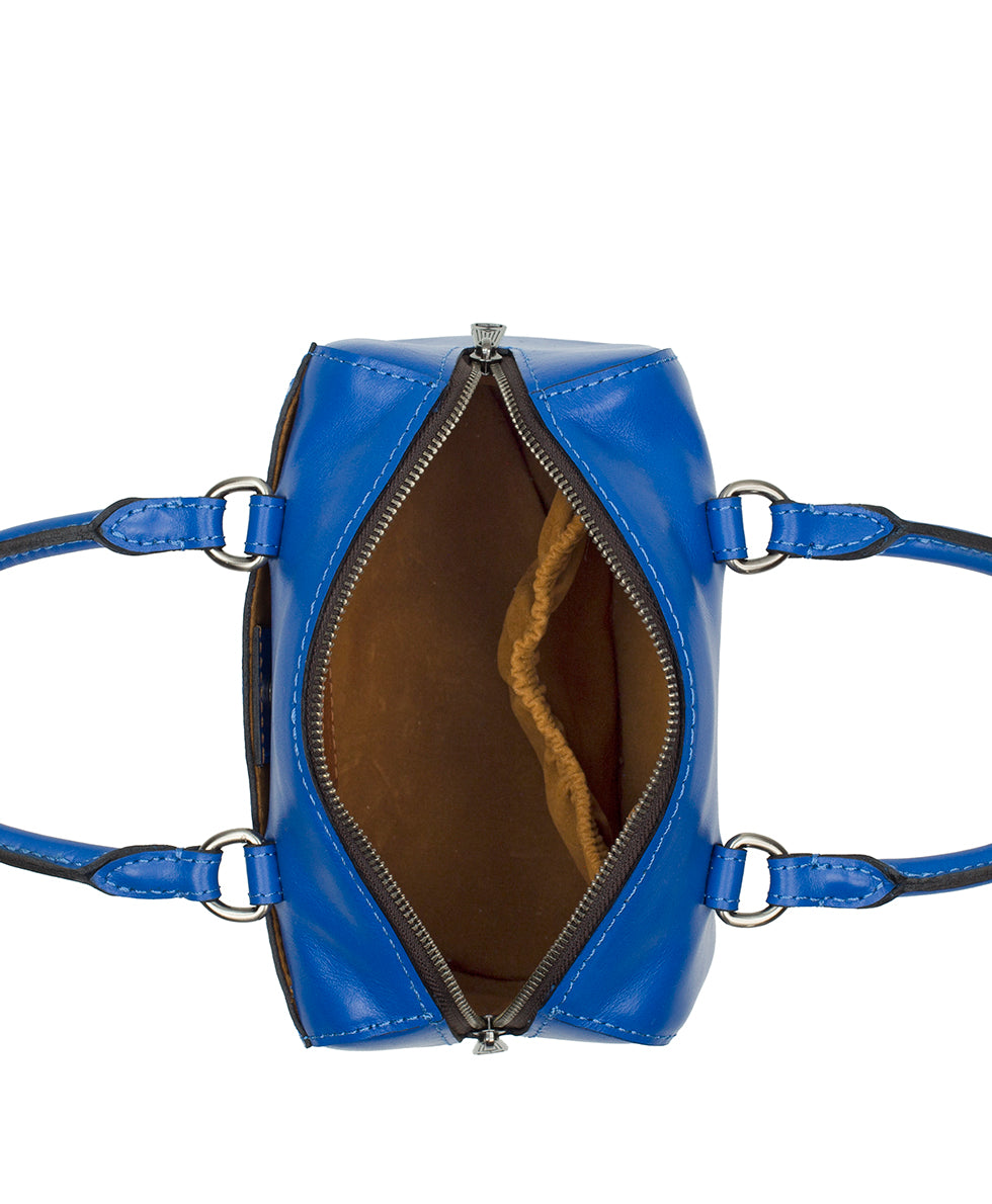 Female - Rodez Satchel with Scarf - Vintage Distressed - cognac - by Patricia Nash - View 9 of 13