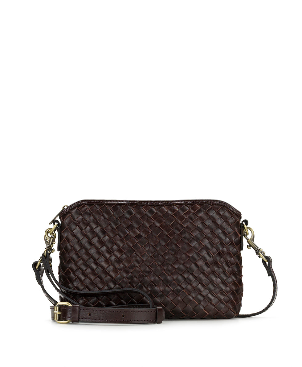 Female - Sevran Crossbody - Hand Stained Woven - cognac - by Patricia Nash - View 1 of 12
