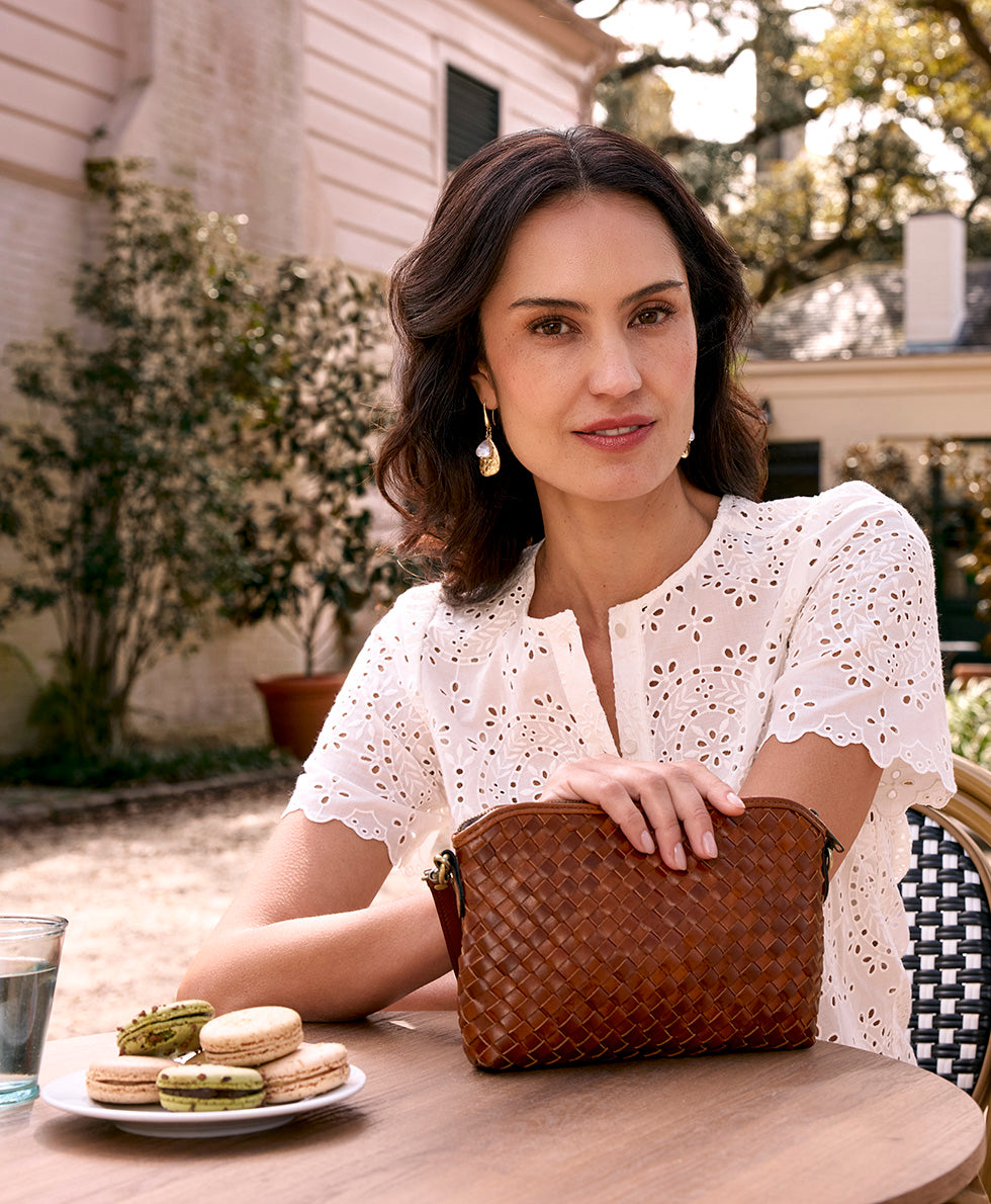 Sevran Crossbody - Hand Stained Woven – Patricia Nash