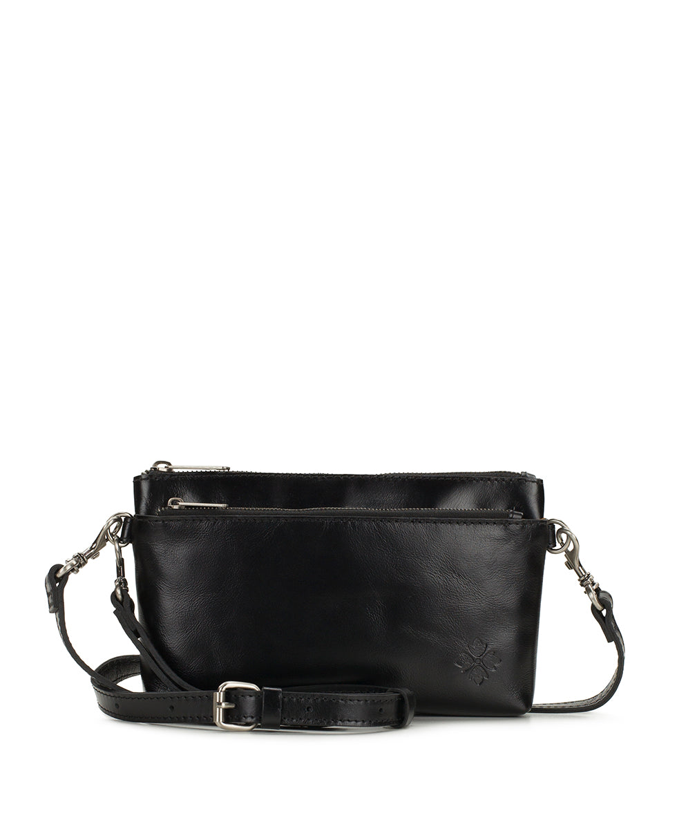 Female - Mignon Wristlet Crossbody | Vintage Distressed | Black - black - by Patricia Nash - View 1 of 4