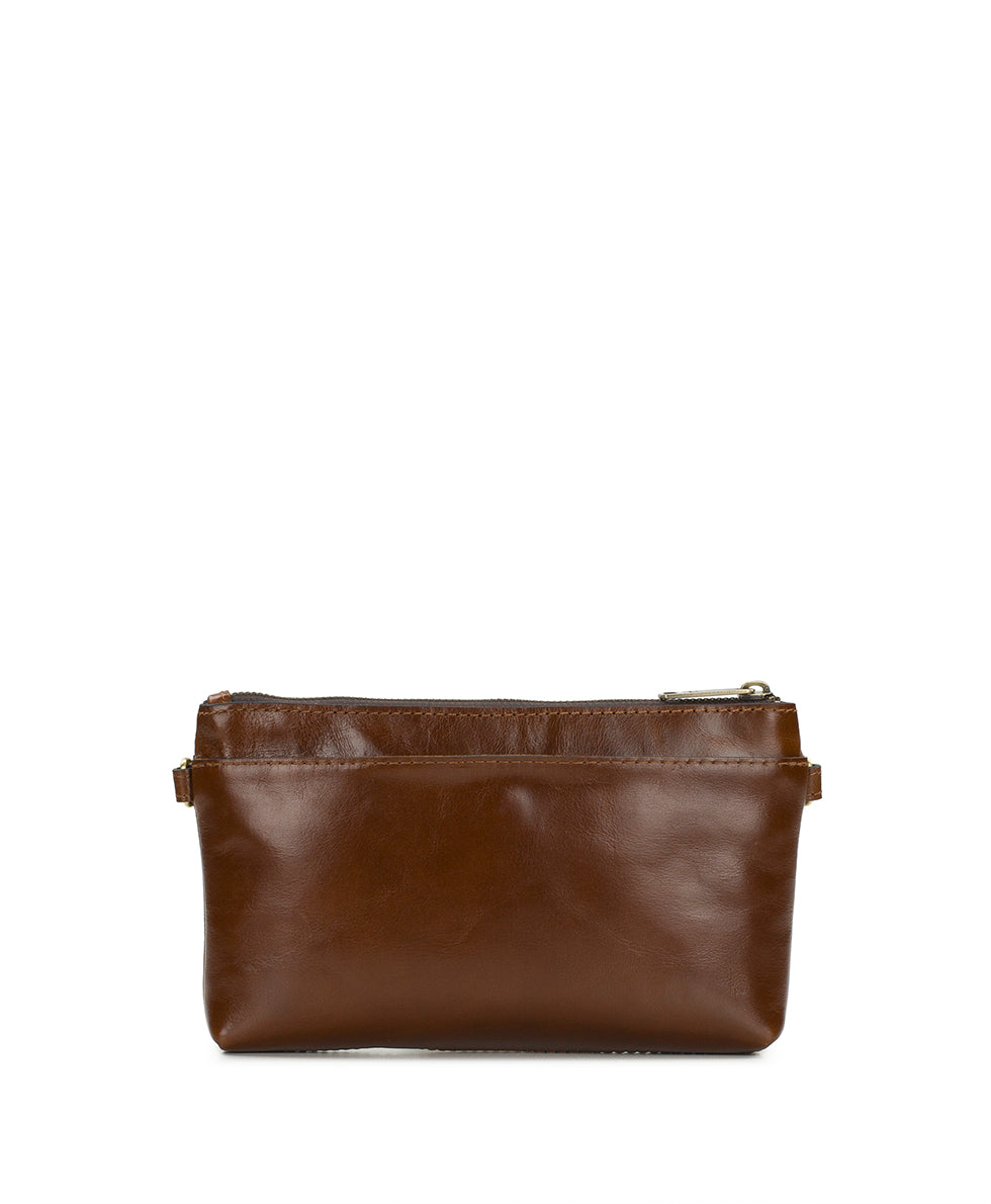 Female - Mignon Wristlet Crossbody | Vintage Distressed | Cognac - cognac - by Patricia Nash - View 2 of 4