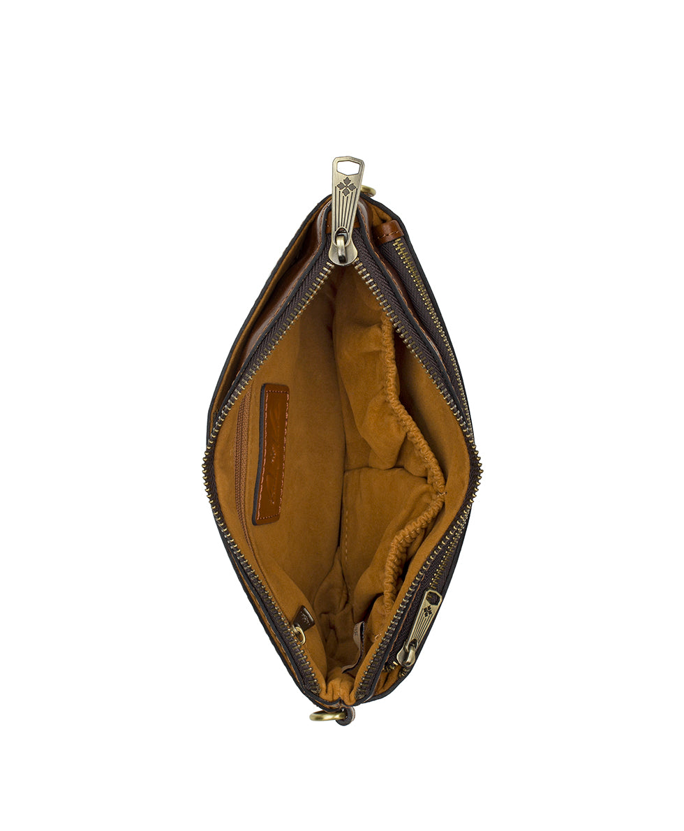 Female - Mignon Wristlet Crossbody | Vintage Distressed | Cognac - cognac - by Patricia Nash - View 4 of 4