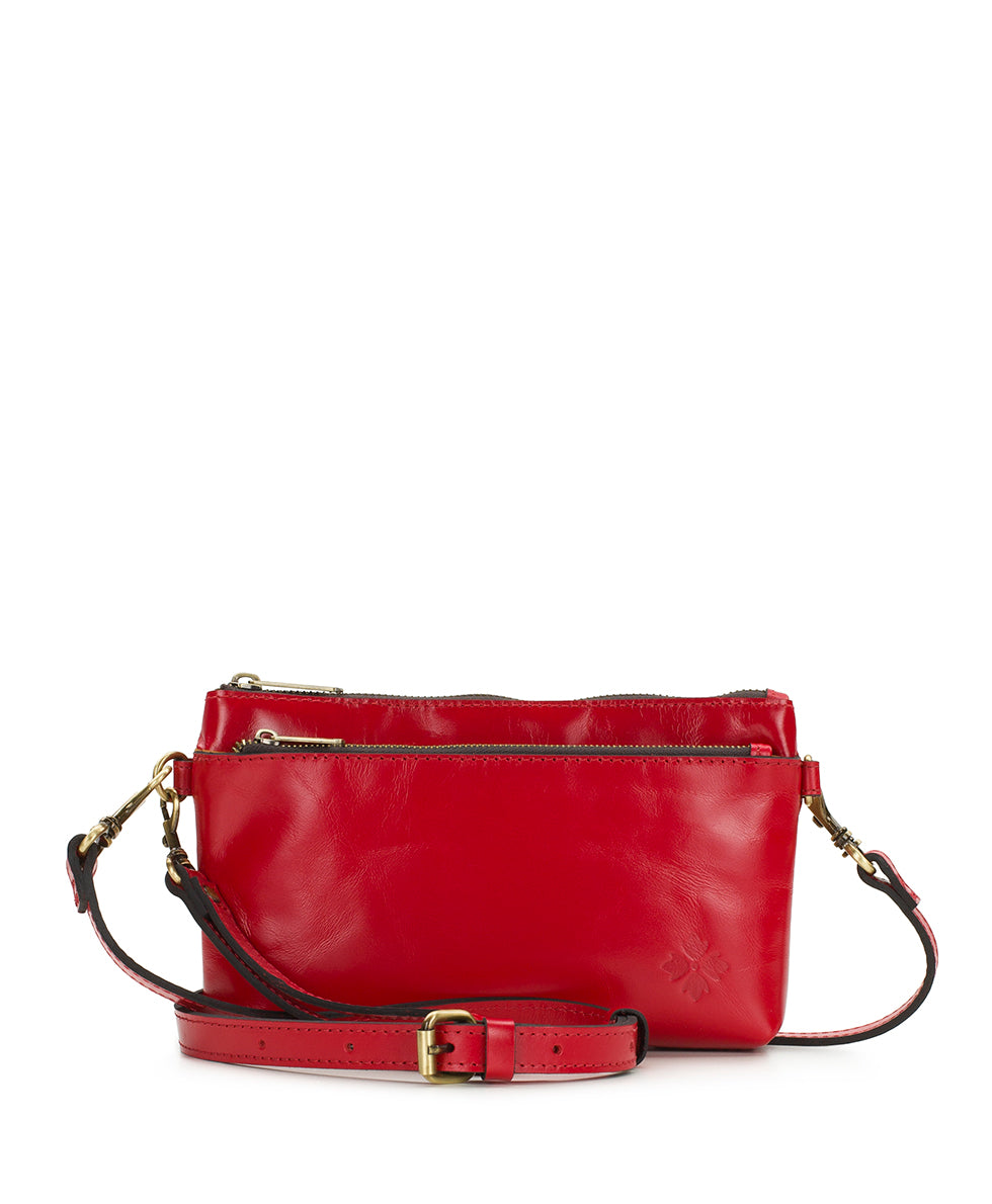 Female - Mignon Wristlet Crossbody | Vintage Distressed | Strawberry - strawberry - by Patricia Nash - View 1 of 4