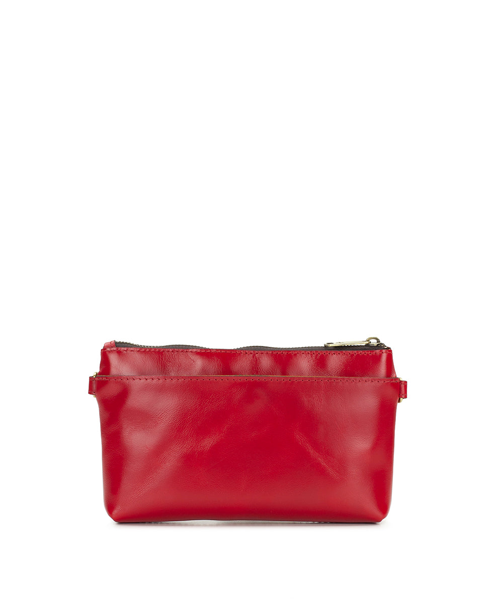 Female - Mignon Wristlet Crossbody | Vintage Distressed | Strawberry - strawberry - by Patricia Nash - View 2 of 4