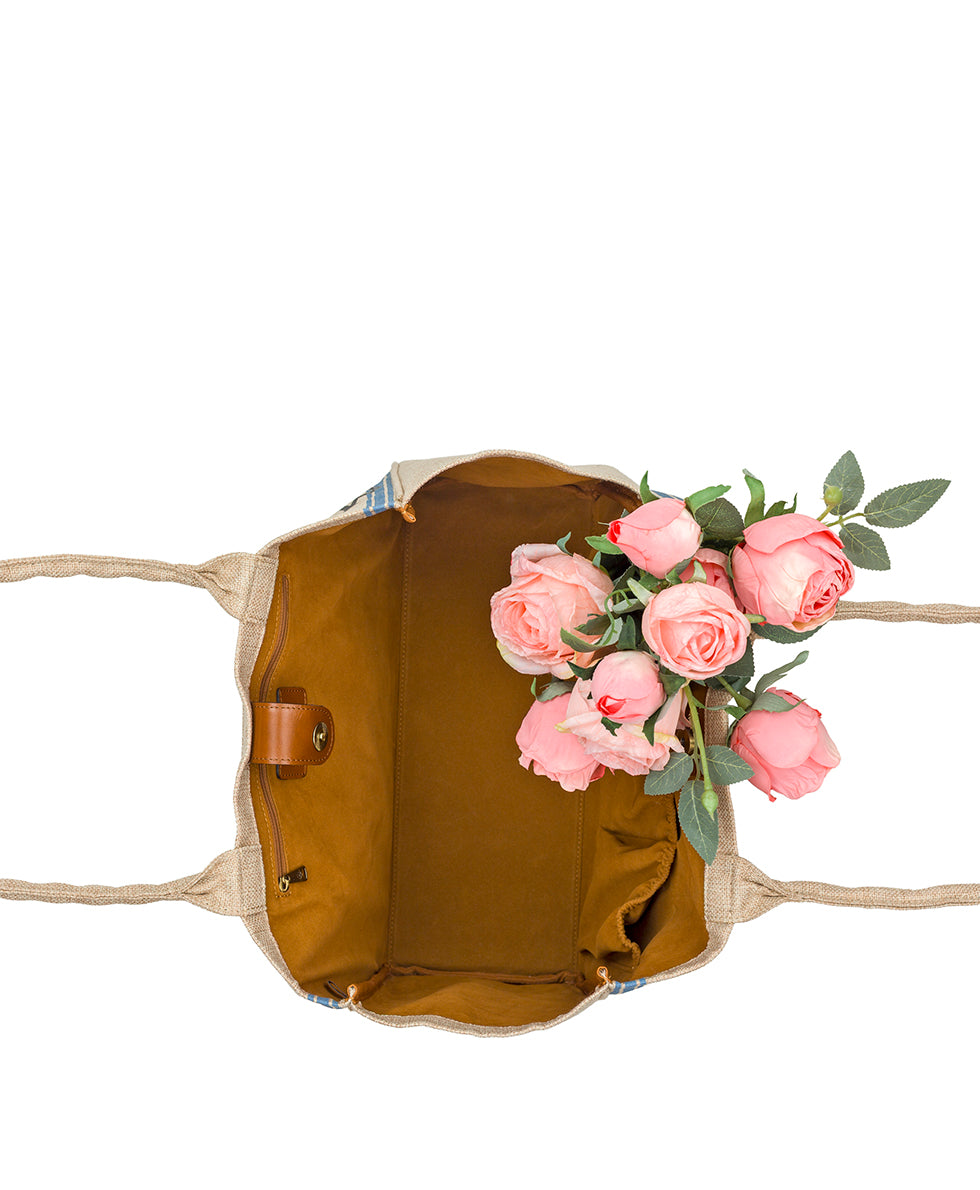Female - Parisian Market Tote - Specialty Woven - natural - by Patricia Nash - View 6 of 7